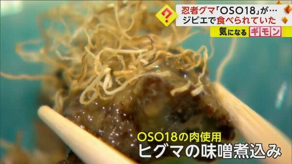 “忍者グマ”OSO18が味噌煮込みに 駆除後 釧路や日本橋の飲食店で提供されていた 味は「やわらかくておいしい」｜FNNプライムオンライン