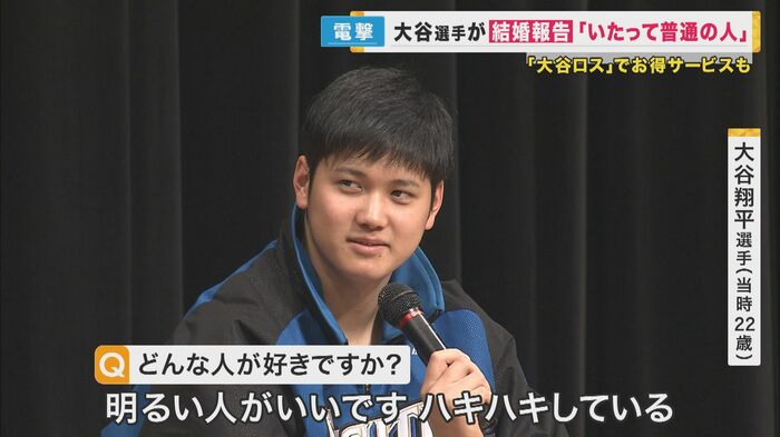 大谷翔平選手(22歳当時) 2016年