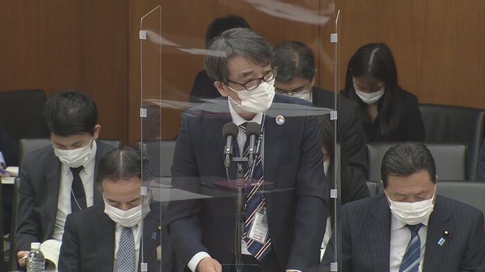 衆院厚生委員会で注意喚起する脇田氏(27日午前)