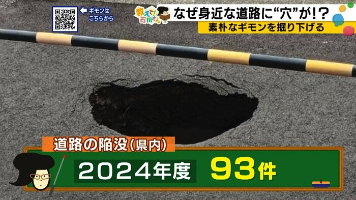 2024年度は石川県で93件の道路陥没が