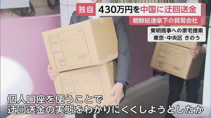 個人口座使用で送金の実態をわかりにくくした疑いも