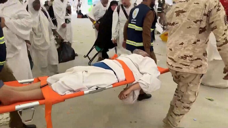 気温51.8℃を観測　メッカの大巡礼で約1300人が熱中症などで死亡　8割は許可なく訪れた人…許可証の発行に“100年待ち”も？｜FNNプライムオンライン