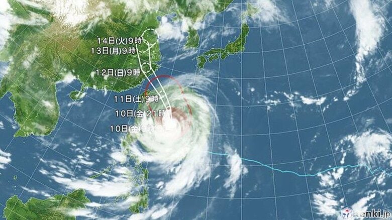 【台風情報】大型で非常に強い台風9号の進路予想 あす11日、沖縄に最接近へ 石垣島など直撃する恐れ 猛烈な風が長い時間吹き荒れる見込み 危険警報級の高潮や大雨となる可能性|FNNプライムオンライン