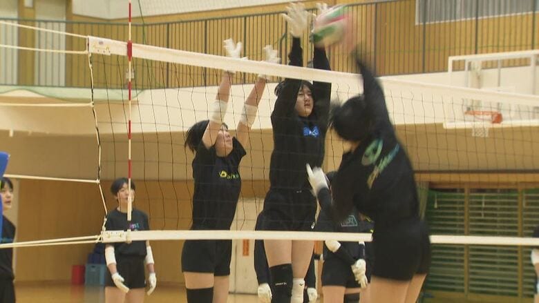シンクロバレーに磨き　“春高バレー”前回ベスト8から日本一へ　都市大塩尻のエースは2年生　抜群のセンスで攻守両面での活躍に期待｜FNNプライムオンライン