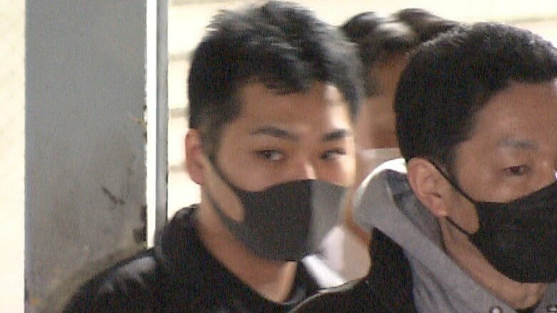 逮捕された宇田川直人容疑者(27)(21日 目白署)