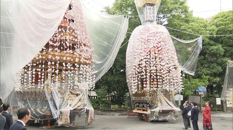 「秩父夜祭」の山車をご覧になる天皇陛下