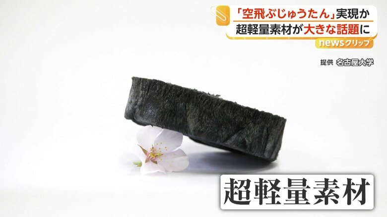 名古屋大学・工学研究科の上野智永助教が開発した“超軽量素材”
