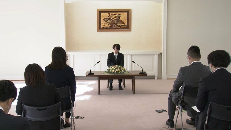 誕生日を前に記者会見に臨まれる秋篠宮さま（11月25日）