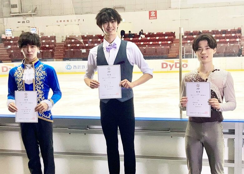 シニア男子表彰台（東京選手権）