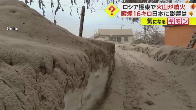 火山灰で覆われてしまった町