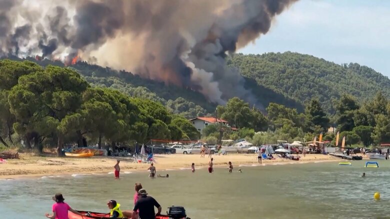 2025年7月、ヨーロッパ各地で相次いでいる山火事