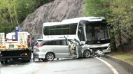 対向車線にはみ出し観光バスと衝突　車に乗っていた外国人6人重傷　富士スバルライン