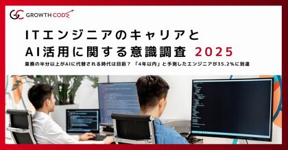【ITエンジニアのキャリアとAI活用に関する意識調査 2025】業務の半分以上がAIに代替される時代は目前？「4年以内」と予測したエンジニアが35.2％に到達