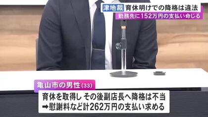 携帯ショップの店長が“副店長”に…育休明けの33歳男性の降格は「違法」勤務先の会社に152万円の支払い命じる判決