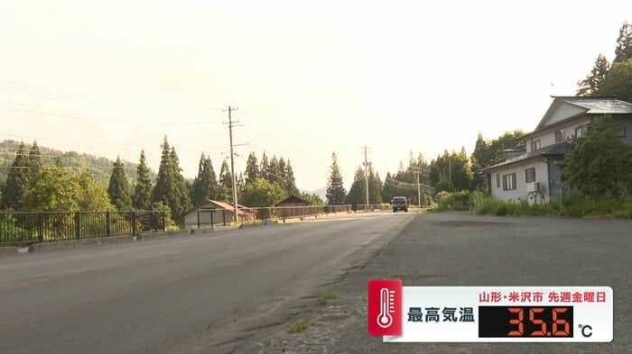 7月28日は、猛暑日だった山形・米沢市