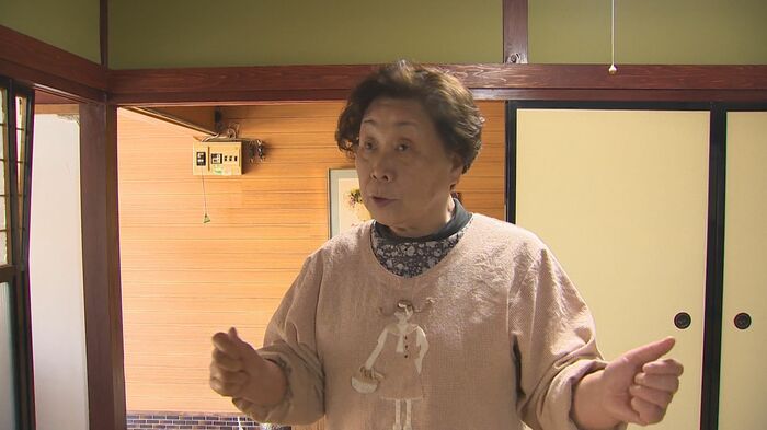 珠洲市に住む泊照子さん