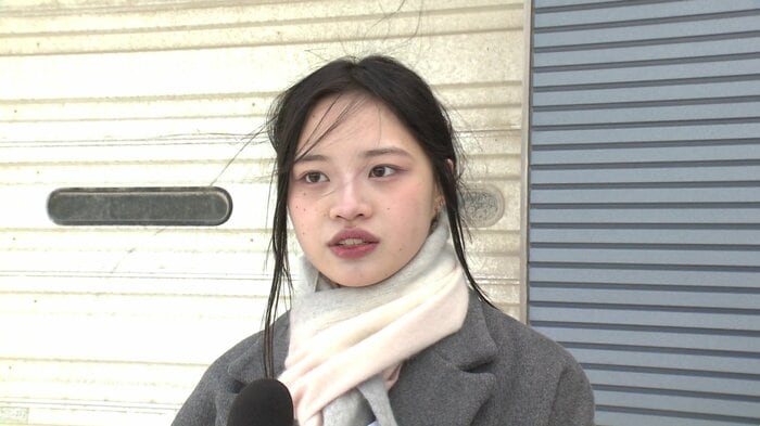 「体験は将来の選択肢につながる」と話す国際教養大学（秋田市）3年の劉雨佳さん