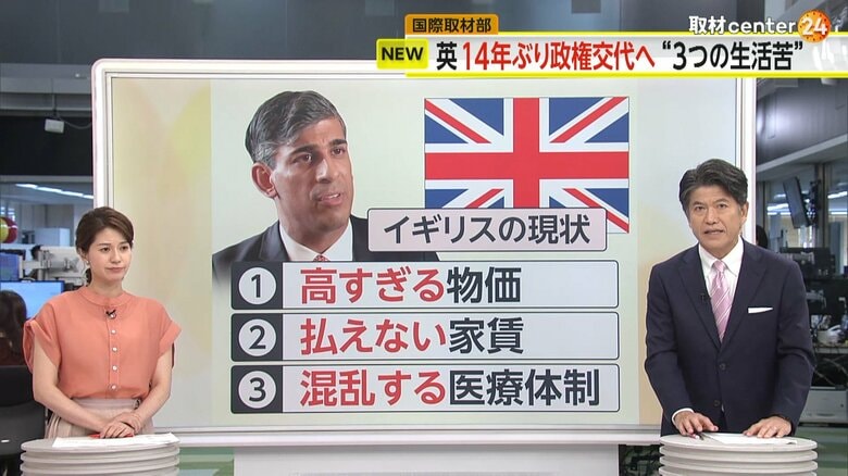 【解説】イギリスで14年ぶり“政権交代”　国民の“3つの生活苦”が歴史的惨敗に　新首相・スターマー氏に「有能だが退屈」の評価も｜FNNプライムオンライン