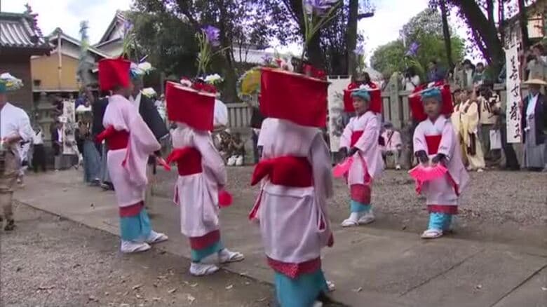 恵みの雨を願い　まんのう町の神社で雨乞い踊り奉納　ユネスコ無形文化遺産「綾子踊」【香川・まんのう町】｜FNNプライムオンライン