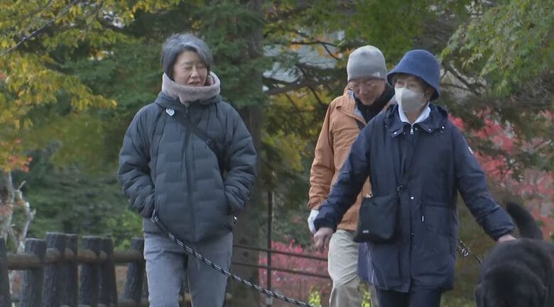 軽井沢の最低気温は4度「毛糸の帽子は今年初めて」　長野市は今季最低の5.1度　23日の予想最高気温は長野23度、松本・飯田22度　寒暖差に注意｜FNNプライムオンライン