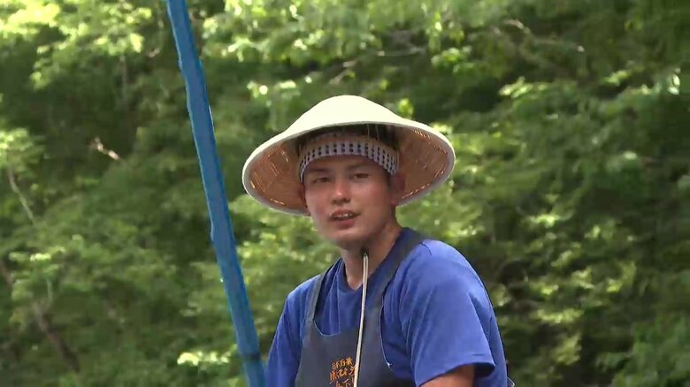 「猊鼻渓舟下り」船頭にデビューした菅原颯斗さん