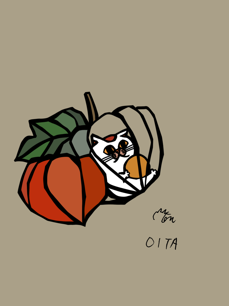 大分県のご当地ネコ（ホオズキねこ）