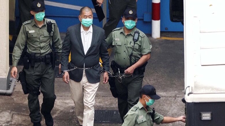 国安法違反で逮捕された黎智英（ジミー･ライ）氏