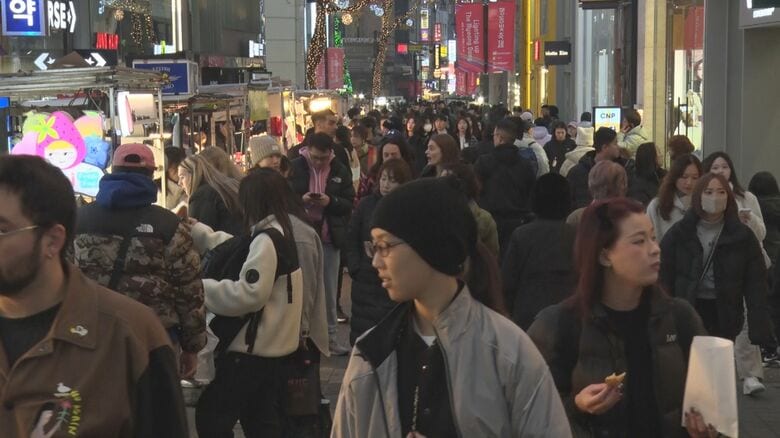 26日　観光客であふれかえるソウル・明洞