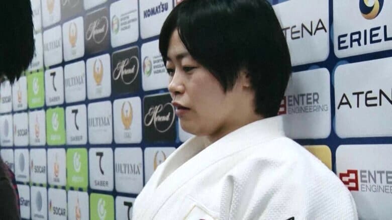 沈んだ表情の濵田（2022年世界柔道）