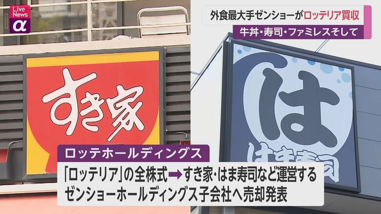 ゼンショーは牛丼だけでなく回転すしも展開している