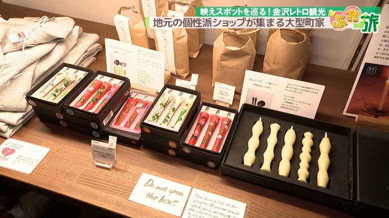 手書きの絵が描かれたろうそくは外国人観光客にも人気