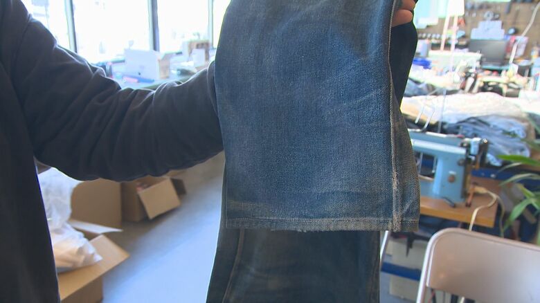 きれいに修復されたデニムにお客も満足