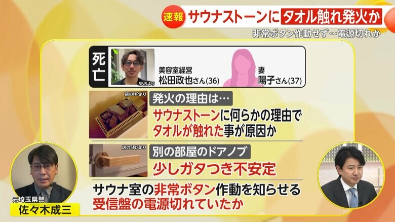 非常ボタンが押された際にフロントへ知らせる受信盤の電源が切れていた可能性