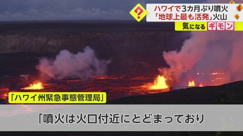 キラウエア火山の河口付近の様子