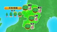 【18日の天気／山形】夜遅くから雨・天気ゆっくり下り坂　花粉は本格飛散で各地とも多いでしょう