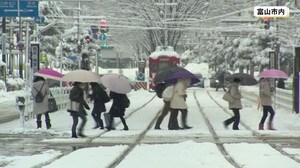 大雪 峠こえる