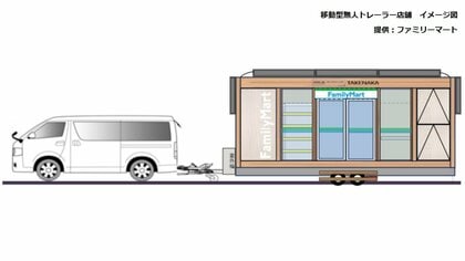 史上初『動く無人コンビニ』オープン　「電気＆通信インフラ」無くても営業　万博工事現場で280種の商品販売　「ファミリーマート」は被災地などでの活用も目指す