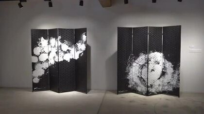 書と現代アートを融合　アーティストの前田鎌利さん個展【福井】