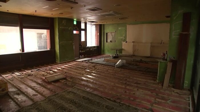 店舗が退去し、静まりかえった“日活ビル”