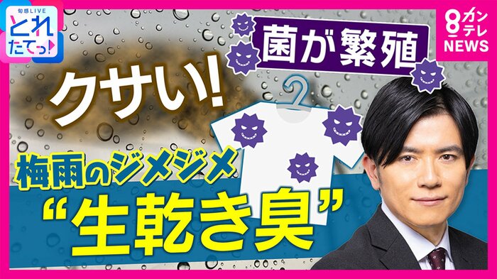 梅雨のジメジメ“生乾き臭”