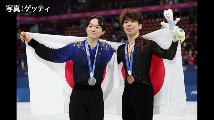 佐藤のメダルは「自分のメダル以上の喜びがあった」と鍵山