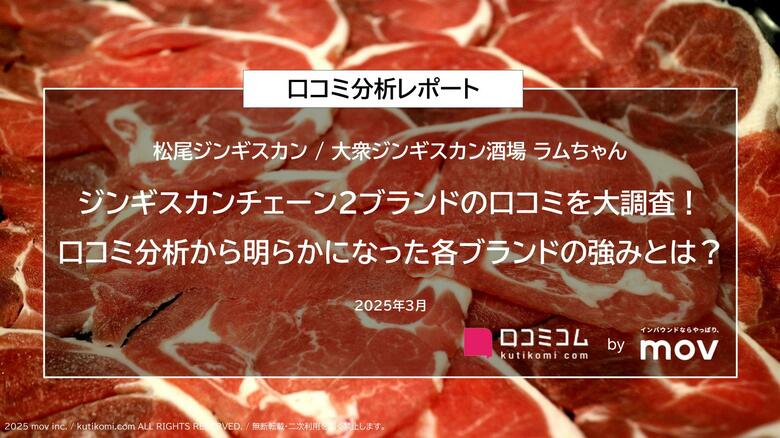 ジンギスカンチェーン2ブランドの口コミを大調査!口コミ分析から明らかになった各ブランドの強みとは?