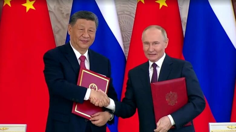 習近平国家主席とプーチン大統領が共同声明に署名　経済協力促進・軍事技術協力強化かかげ「我々は国際秩序の擁護者となるべき」｜FNNプライムオンライン