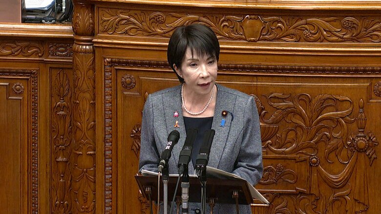 【速報】高市首相が労働時間規制の緩和検討に意欲．．．「残業代減少により慣れない副業で健康損ねる心配も」　働き方改革見直し念頭｜FNNプライムオンライン