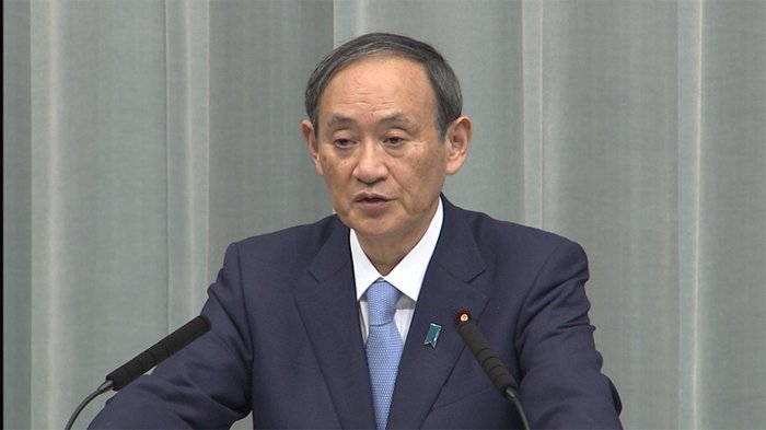「開催形式を調整するのはアメリカ」と発言する菅官房長官
