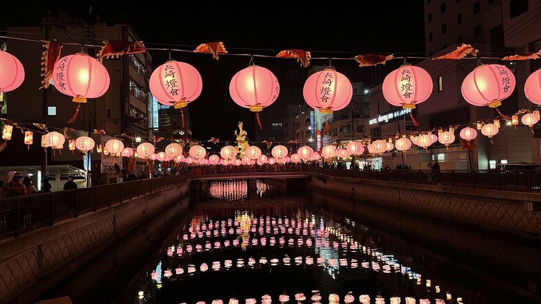 銅座川は「桃色ランタン」