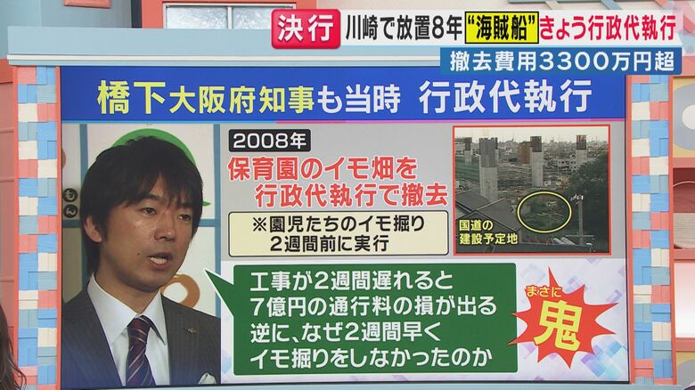 橋下氏の苦い経験（関西テレビ「旬感LIVE とれたてっ！」より）
