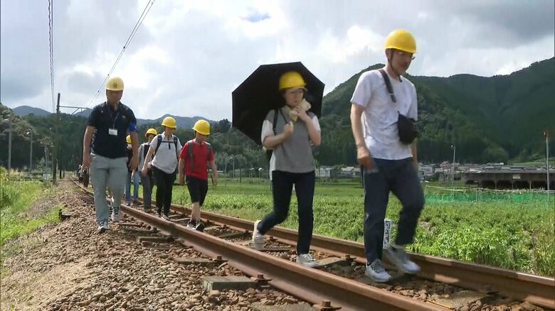 ”線路の上を歩く”ハイキング（2023年9月）
