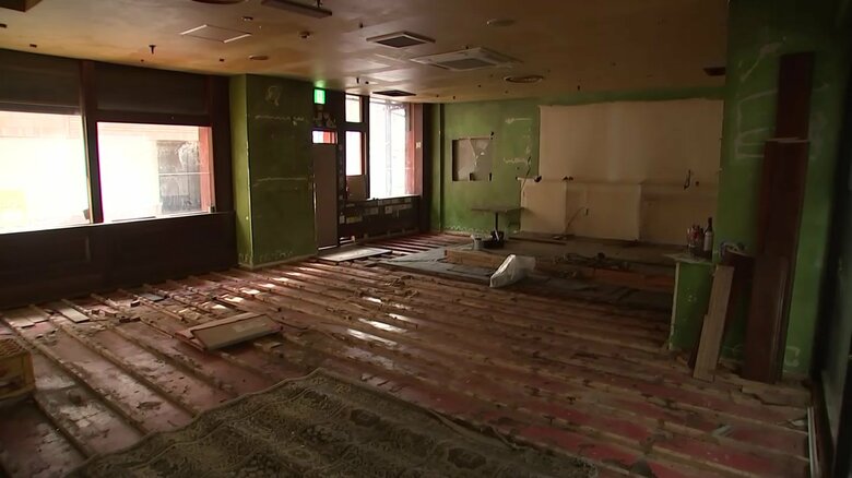 店舗が退去し、静まりかえった“日活ビル”