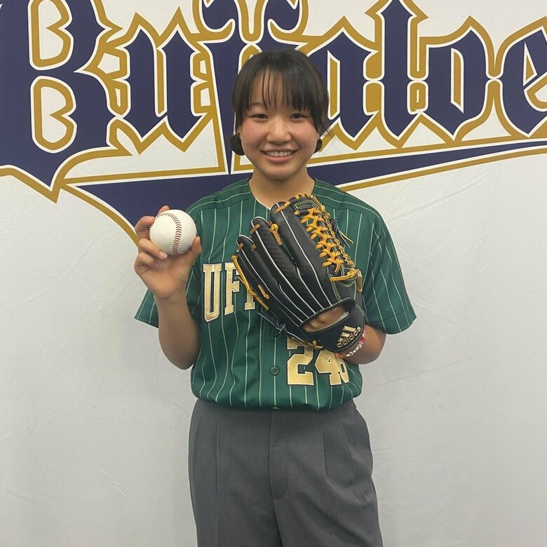 オリックス―楽天戦の始球式に登板した西矢椛